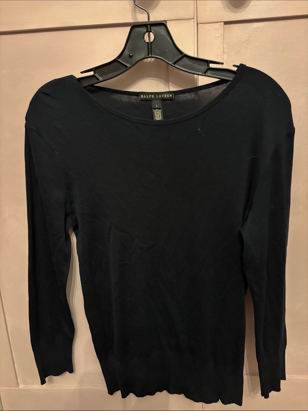 Ralph Lauren Women’s Black Label Long-Sleeve Crew Neck Top